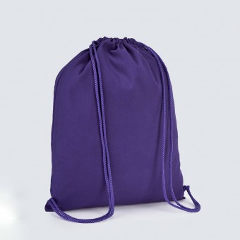 Рюкзак из саржи 33x40 РС025, фиолетовый