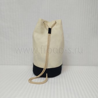 Рюкзак-торба из двунитки сложный пошив 30x40 РД003